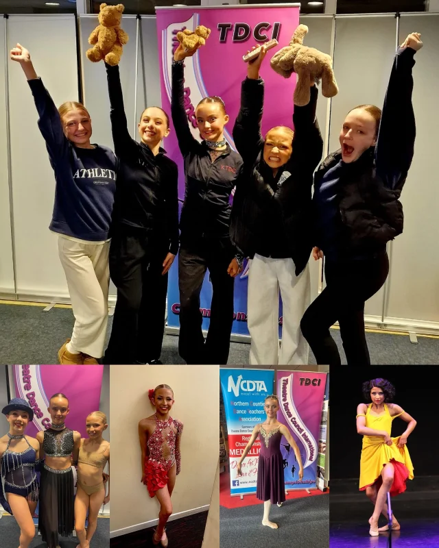 TDCI ENGLISH CHAMPIONSHIPS🏴󠁧󠁢󠁥󠁮󠁧󠁿🏆

• JUNIOR BALLET FINALIST @siennadancerx Top 5 from 58
• JUNIOR S&D FINALIST @talulah1646 Top 6 from 60
• JUNIOR TAP SEMI FINALIST @talulah1646 Top 13 from 54
• JUNIOR MODERN SEMI FINALIST @siennadancerx @talulah1646 @dancer_miss_isabella Top 22 from 90

Our first year entering the English Champs and we’ve made the Semi Finals or Finals for every solo🥹 Wishing our beautiful girls the best of luck for the last day tomorrow! We are so immensely proud of you all🖤